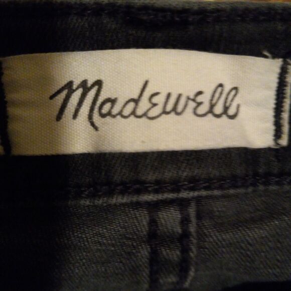 Madewell Stovepipe Skinny Jeans-Size 23-Banberry Wash-Raw Hem Edition-Stretch - Picture 8 of 10